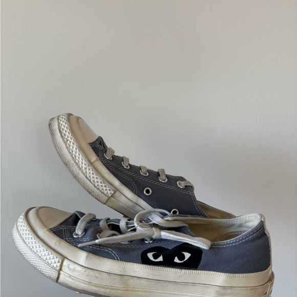 Converse Gray and White Canvas Sneakers - Picture 2 of 12